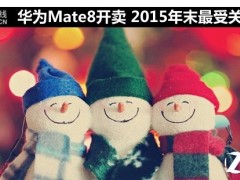 2015年末最受關(guān)注的手機(jī) 華為Mate8開賣